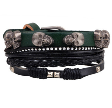 Fashion Beaded Leather Bracelets And Bracelets