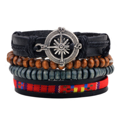 Fashion Beaded Leather Bracelets And Bracelets