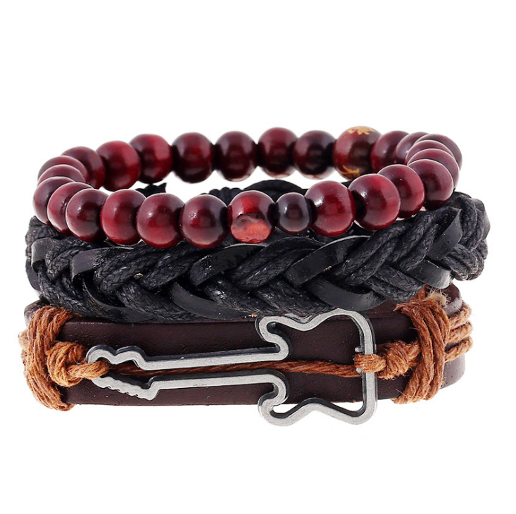 Fashion Beaded Leather Bracelets And Bracelets