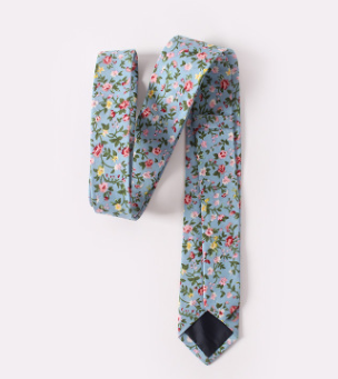 Floral Tie Cotton Printing Men's Wedding Tie