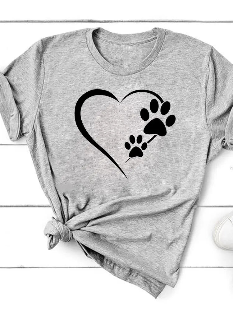 Paw Love Heart T-shirt 2