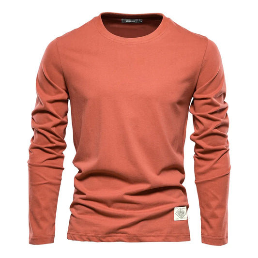 Cotton Long Sleeve  Men's T-shirts