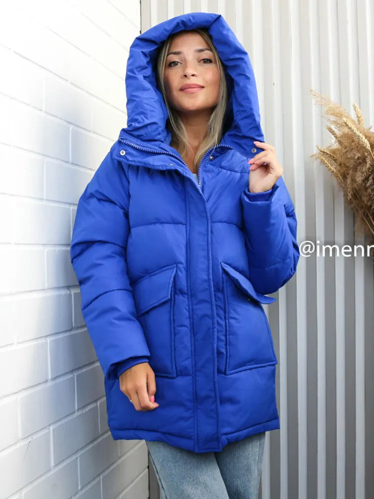 Women Mid-long Parkas Jackets